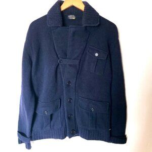 Fendi Blue Mens‎ Coat Jacket Wool Blend XL